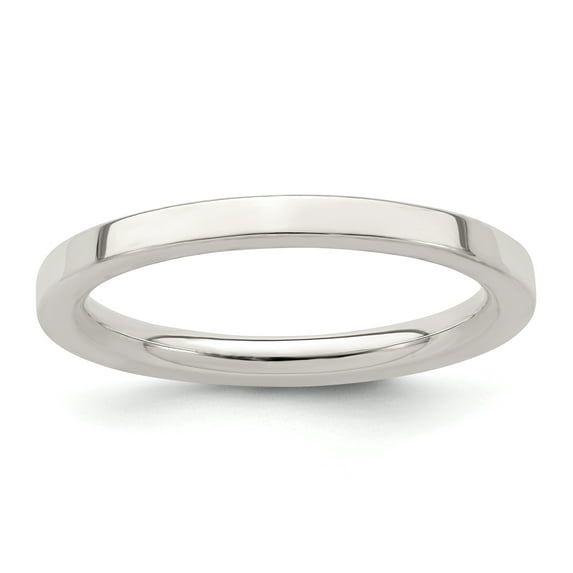 SS 2mm Comfort Fit Flat Size 5.5 Band