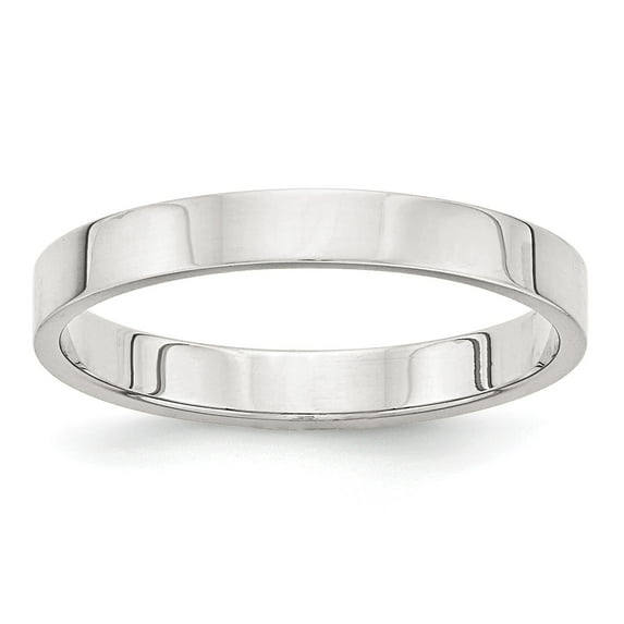 SS 3mm Flat Size 4 Band in Sterling Silver