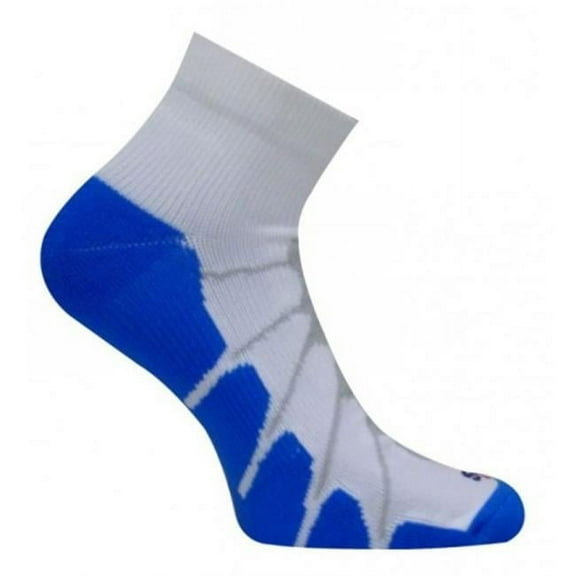 SS 4011 Sport Plantar Fasciitis Arch Support Ped Compression Socks, White-Royal - Small