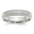 thumbnail image 1 of SS 5mm Comfort Fit Double Milgrain Size 7.5 Band, 1 of 3