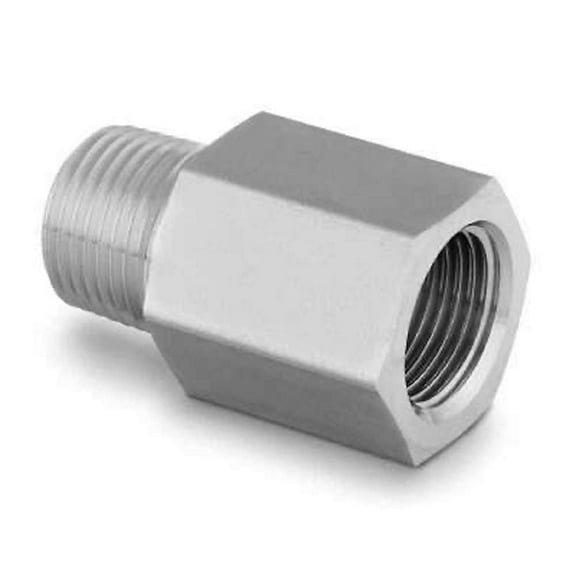 SS-6-A-6RT | Swagelok Hex Adapter, 3/8" Female : NPT x 3/8" Male ; ISO/BSP Tapered Thread, 316 Stainless