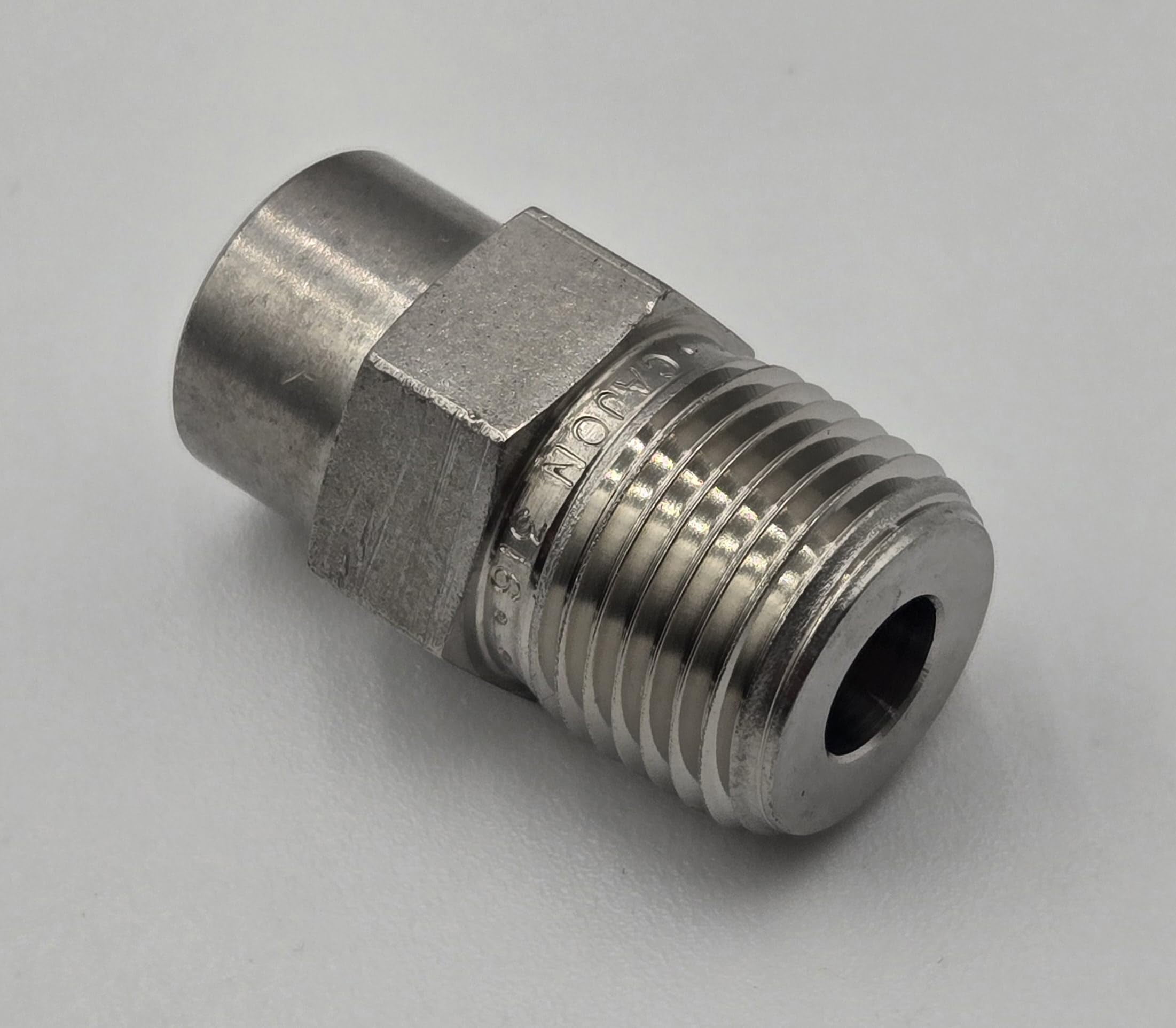 Swagelok SS-810-1-6 Stainless Steel Fitting - 1/2" OD Tube To 3/8" Male NPT Connector