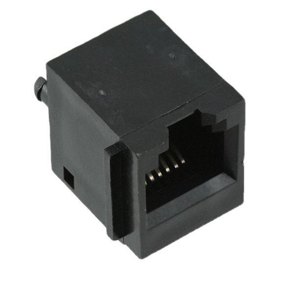 SS-6566-FLS Connector Modular Jack Vertical 6P6C Unshielded