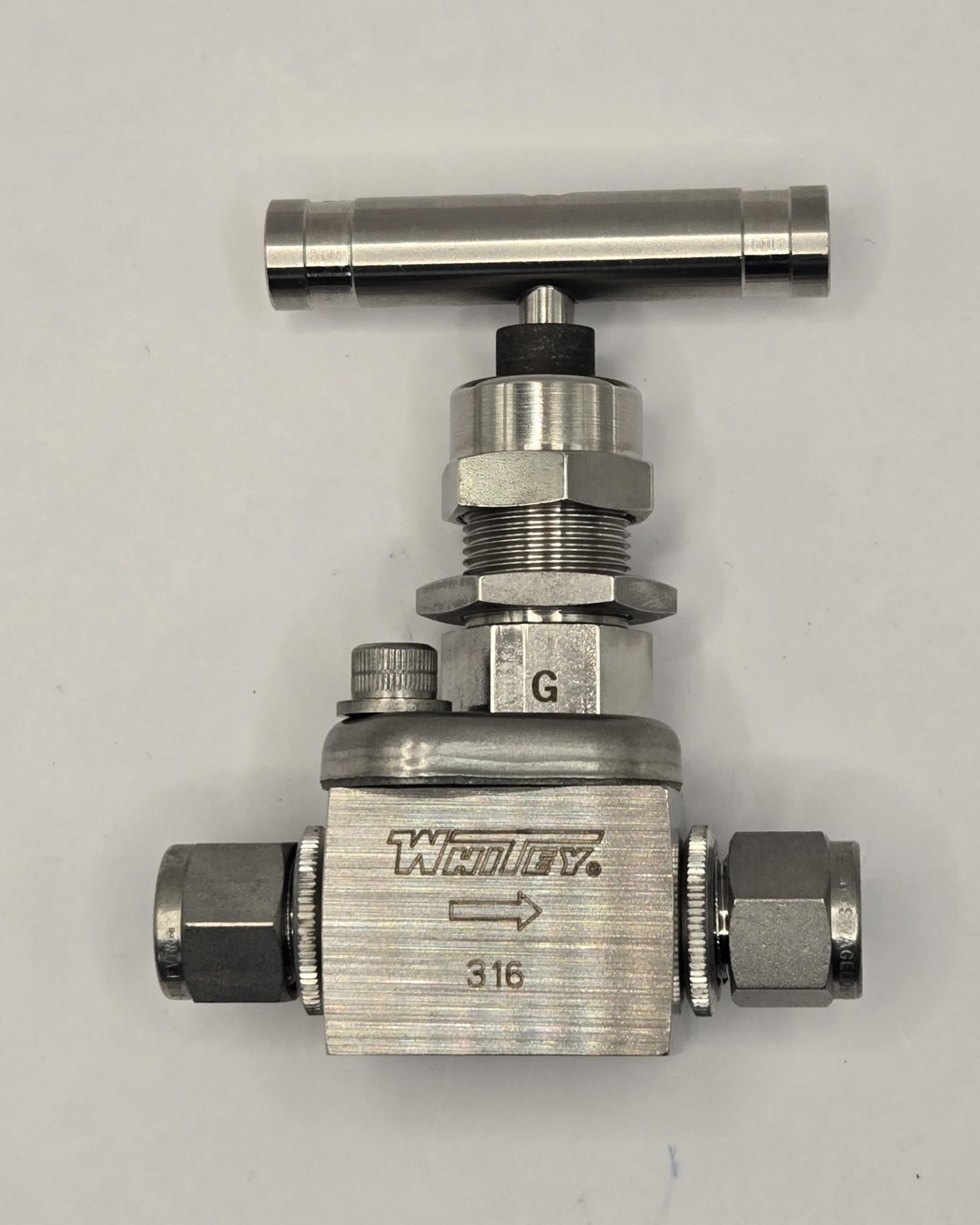 Robinet À Aiguille (Valve) Swagelok SS-1KS6 - 3/8" - Acier 316 - 5000 PSI - Neuf