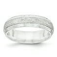 thumbnail image 1 of SS 6mm Brushed Fancy Band Size 13, 1 of 3