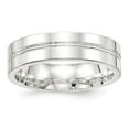 thumbnail image 1 of SS 6mm Polished Fancy Band Size 8 in Sterling Silver, 1 of 3