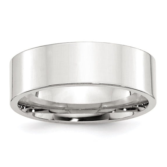 SS 7mm Comfort Fit Flat Size 7 Band
