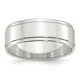 thumbnail image 1 of SS 7mm Flat w/ Step Edge Size 8.5 Band in Sterling Silver, 1 of 2