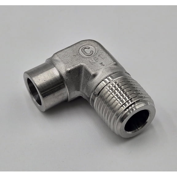 SS-8-TSW-2-8 | Swagelok Male Tube Socket Weld Elbow, 1/2" Tube : Socket Weld x 1/2" Male : NPT, 316 Stainless