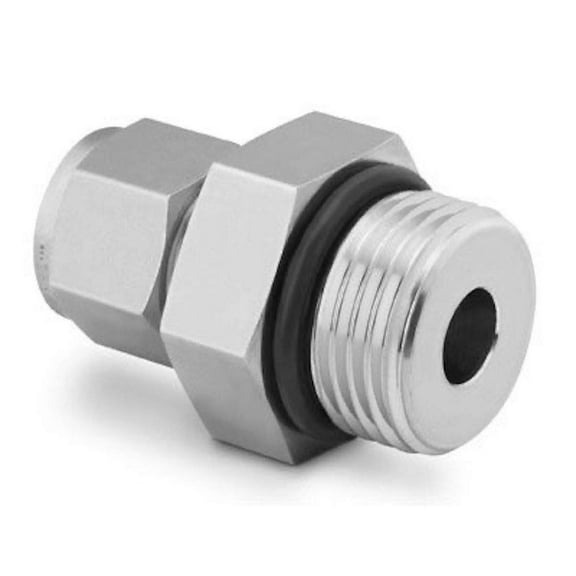 SS-810-1-10STBT | Swagelok Thermocouple Straight Thread Male Connector, 1/2" Tube : OD Compression x 7/8"-14 Male : SAE/MS, 316 Stainless