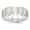 thumbnail image 1 of SS 8mm Brushed Fancy Band Size 7.5 in Sterling Silver, 1 of 3