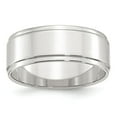 thumbnail image 1 of SS 8mm Flat w/ Step Edge Size 11 Band in Sterling Silver, 1 of 2