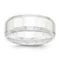 thumbnail image 1 of SS 8mm Polished Fancy Band Size 13.5, 1 of 3