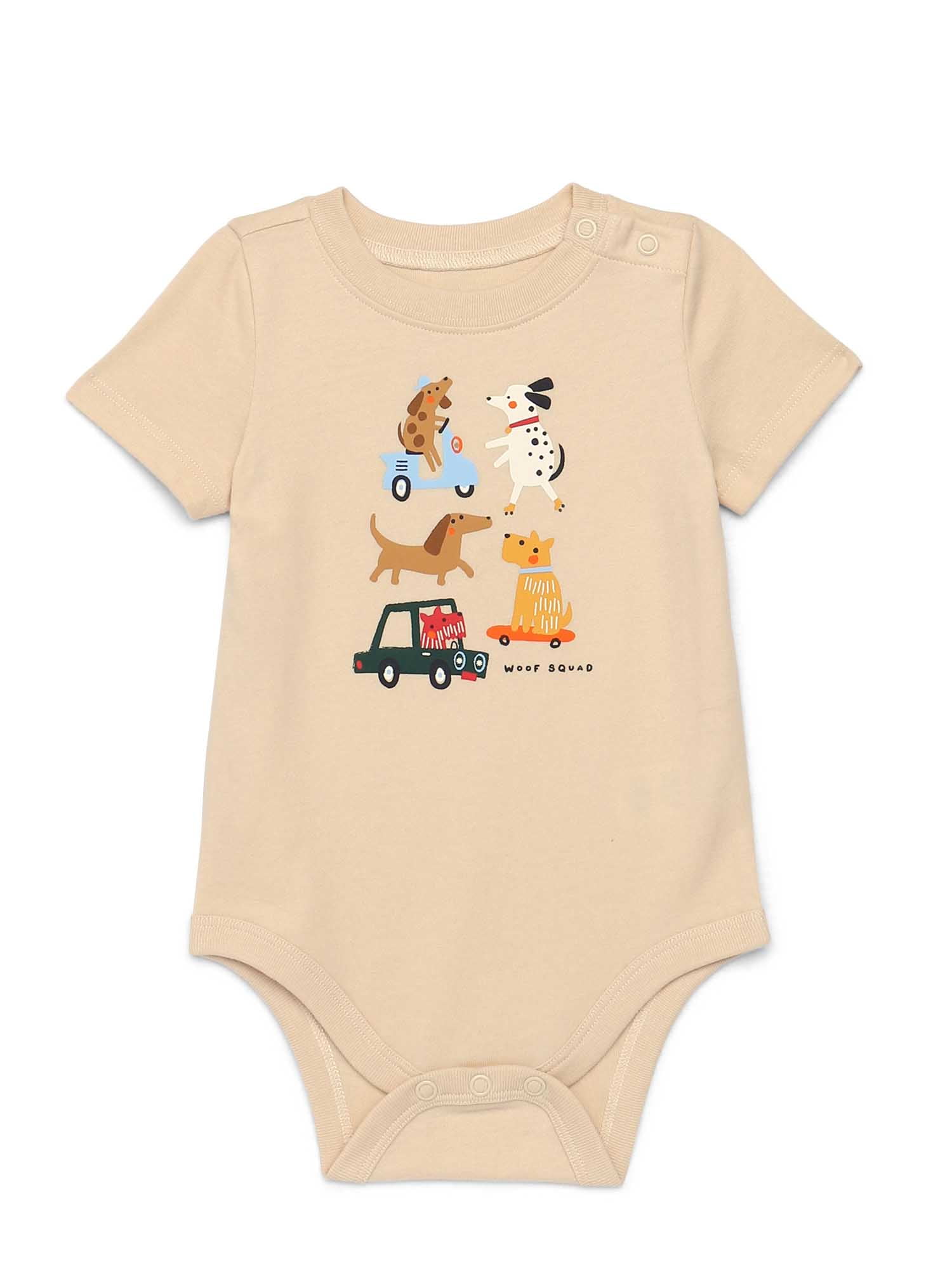 Garanimals Baby Boy Graphic Bodysuit with Short Sleeves, Sizes 0M-24M