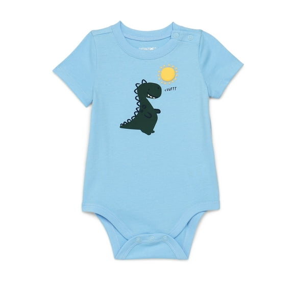 Garanimals Baby Boy Graphic Bodysuit with Short Sleeves, Sizes 0M-24M