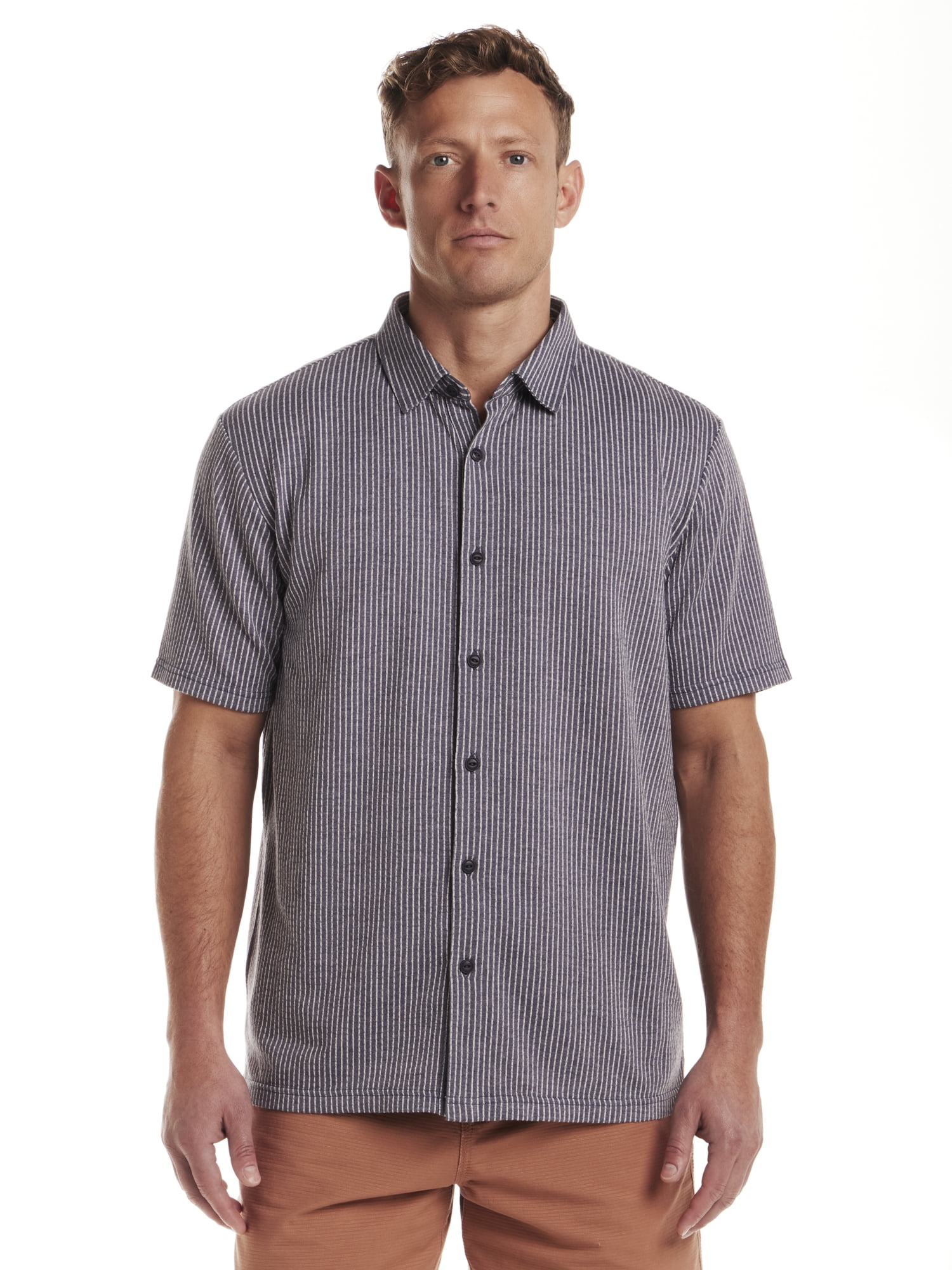 Frontier Threads Men's Short Sleeve Camp Buttondown Shirt