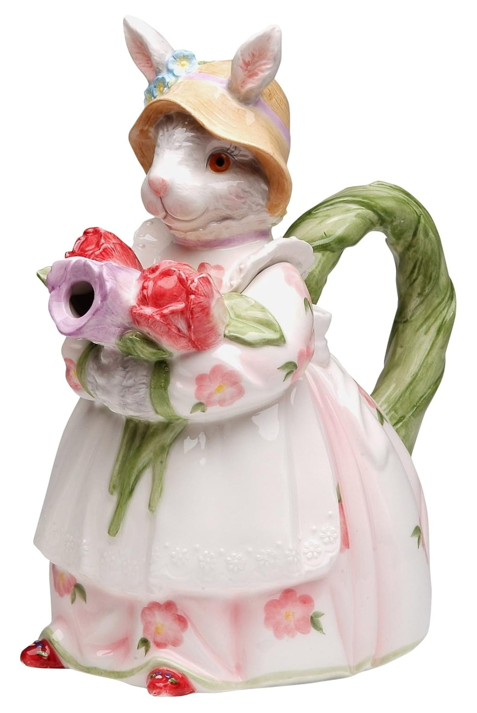 StealStreet SS-CG-30216 9″ Mrs. Bunny In Spring Rose Dress Teapot Service For One