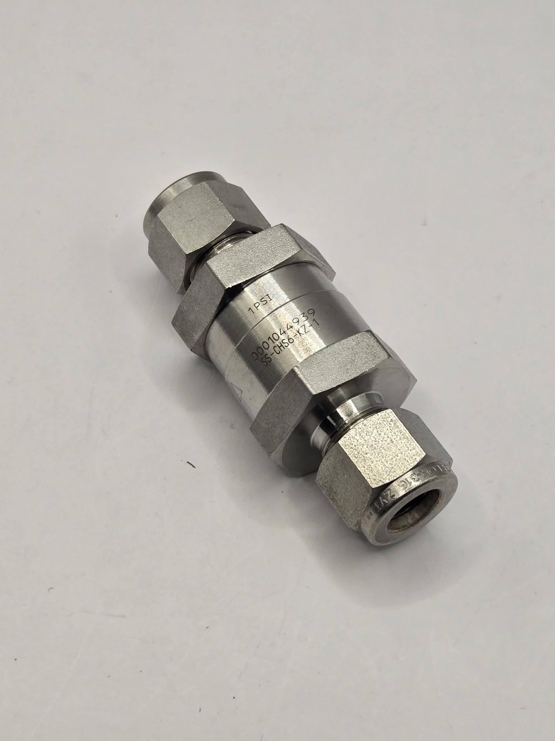SS-CHS6-KZ-1 | Swagelok CH-Series Check Valve, Inlet/Outlet 3/8