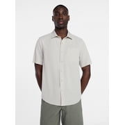 Men's Commuter Shirt with Short Sleeves, Sizes S-3XL