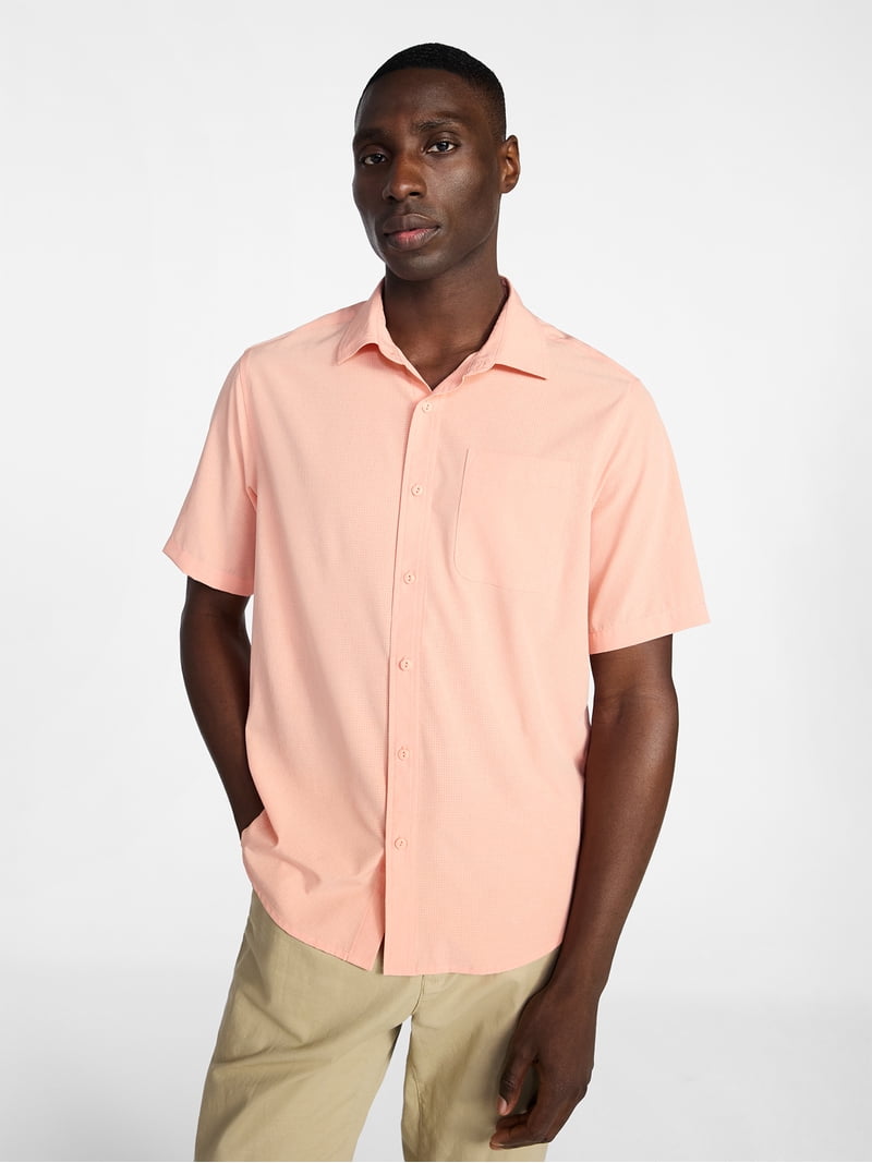 George Men's Commuter Shirt with Short Sleeves, Sizes S-3XL