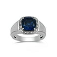 thumbnail image 1 of SS CR.SAPPHIRE MENS RING, 1 of 2