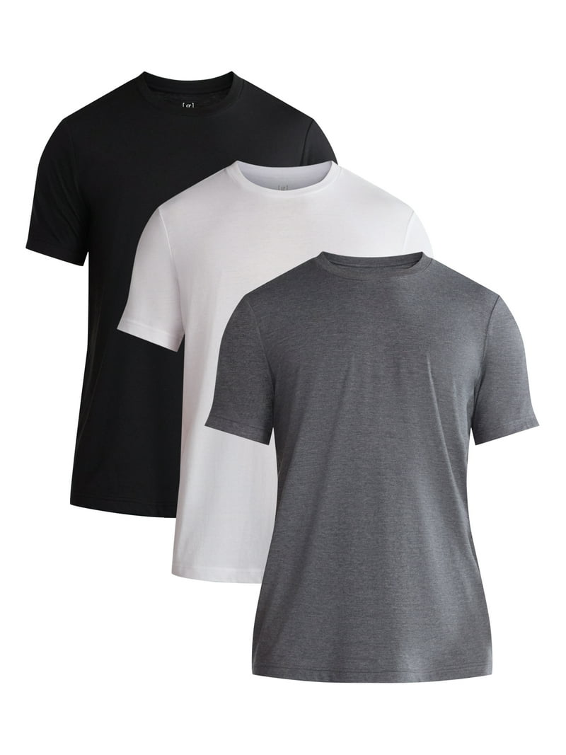 George Men's & Big Men's Classic Fit 3-Pack Crewneck Tee with