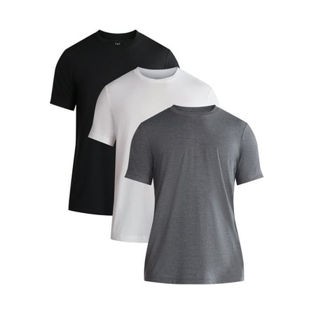 George Men's Crewneck Tee with Short Sleeves, 3-Pack, Size XS-3XL