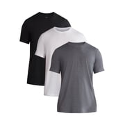 George Mens & Big Mens Classic Fit 3-Pack Crewneck Tee with Short Sleeves, Sizes XS-3XL