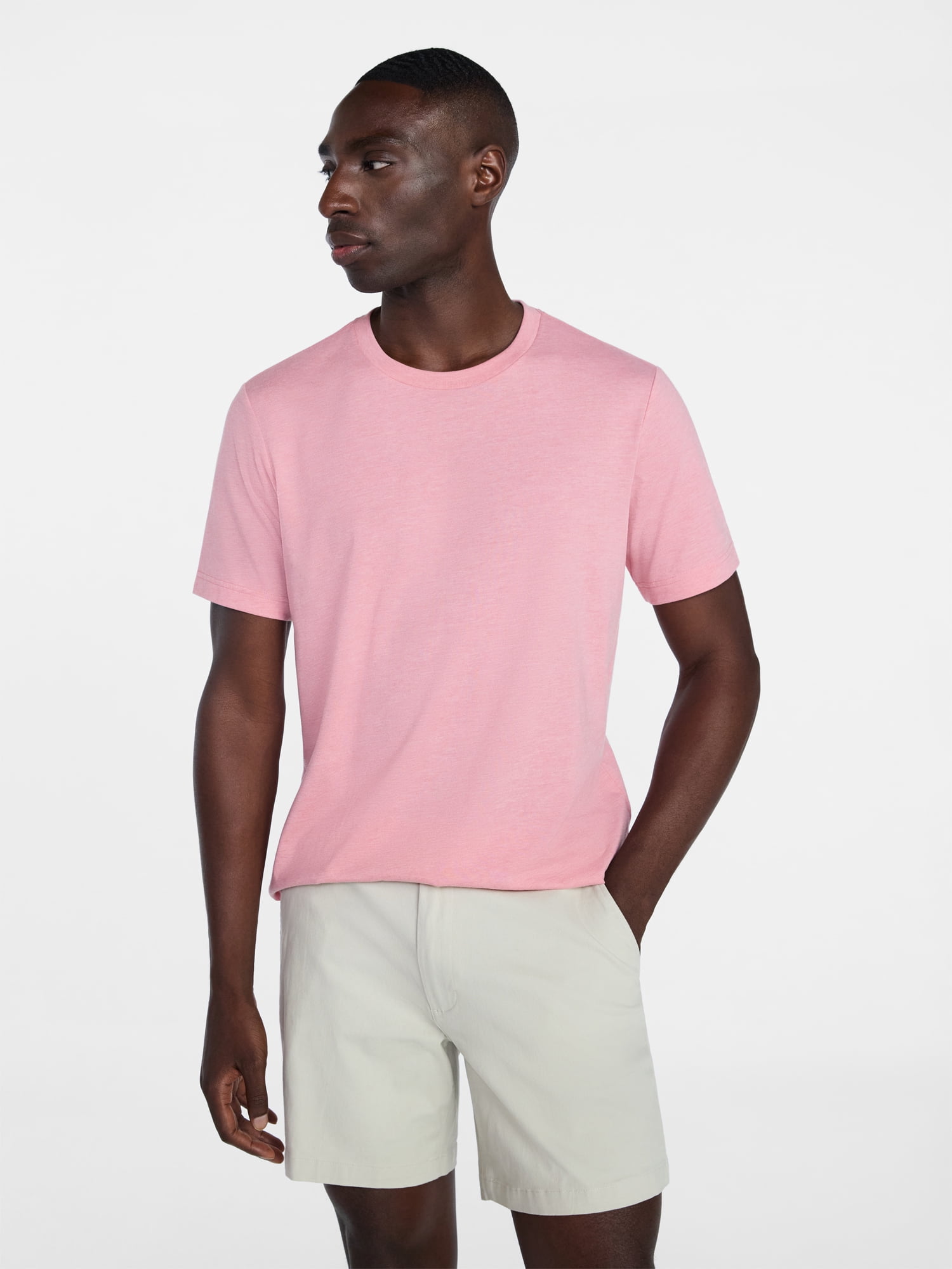 George Men's and Big Men's Classic Fit Crewneck Tee with Short Sleeves, Sizes XS-3XL