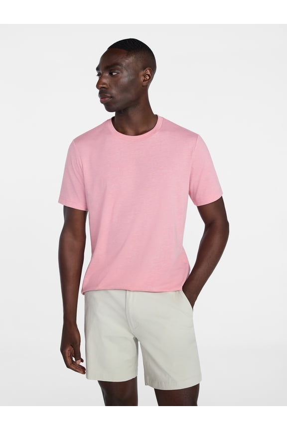 Men's and Big Men's Crewneck Tee with Short Sleeves, Sizes XS-3XL