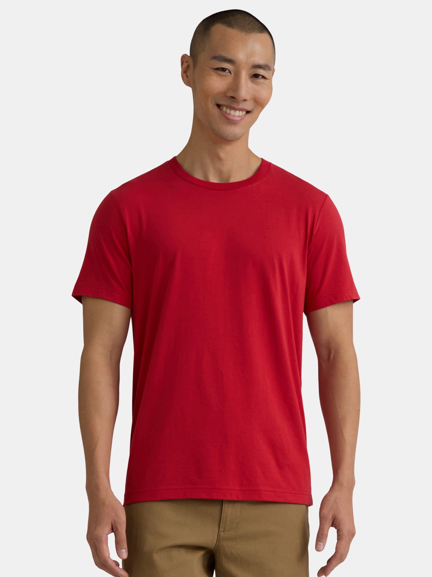 George Men's and Big Men's Classic Fit Crewneck Tee with Short Sleeves, Sizes XS-3XL