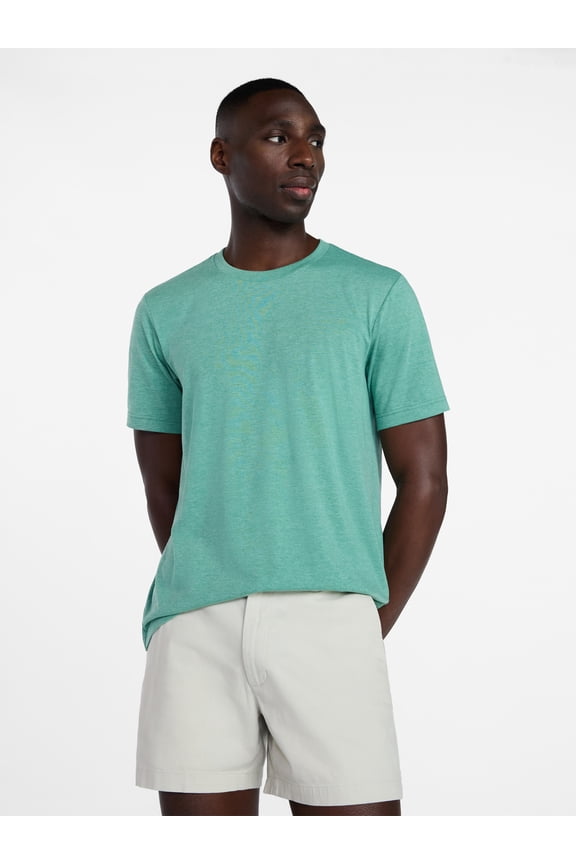 Men's and Big Men's Crewneck Tee with Short Sleeves, Sizes XS-3XL