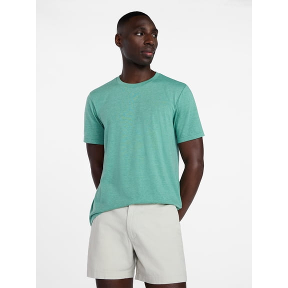 George Men's and Big Men's Crewneck Tee with Short Sleeves, Sizes XS-3XL