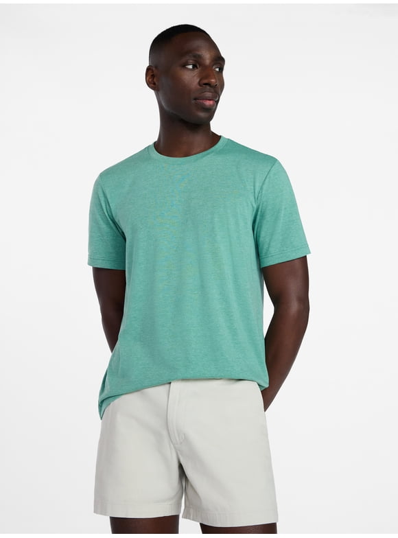 Men's and Big Men's Crewneck Tee with Short Sleeves, Sizes XS-3XL