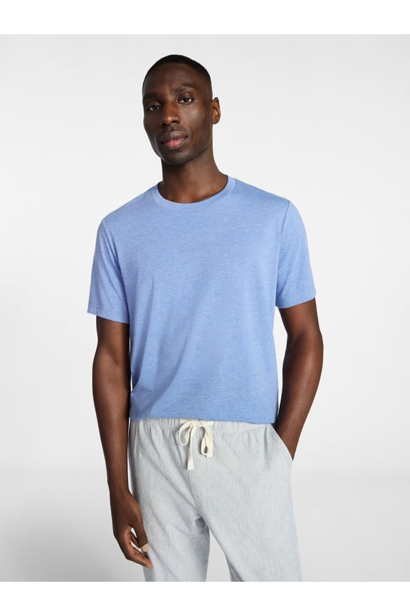 Men's and Big Men's Classic Fit Crewneck Tee with Short Sleeves, Sizes XS-3XL