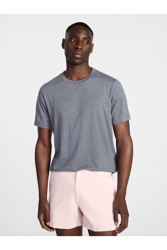 Men's and Big Men's Crewneck Tee with Short Sleeves, Sizes XS-3XL