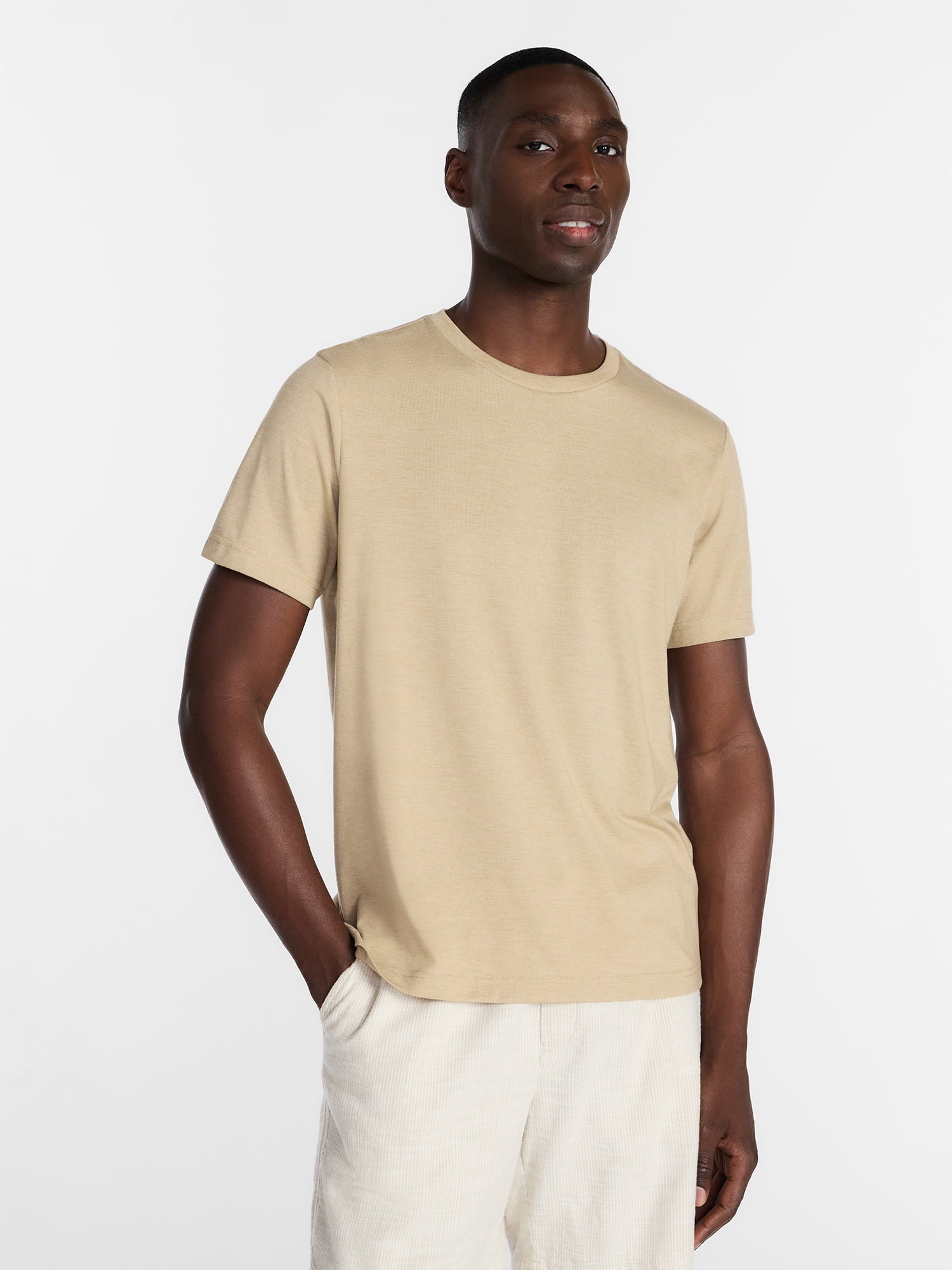 George Men's and Big Men's Classic Fit Crewneck Tee with Short