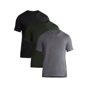 George Mens & Big Mens Classic Fit 3-Pack Crewneck Tee with Short Sleeves, Sizes XS-3XL