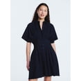 thumbnail image 1 of Free Assembly Women's and Women's Plus Cotton Eyelet Corset Mini Shirtdress, Sizes XS-4X, 1 of 5