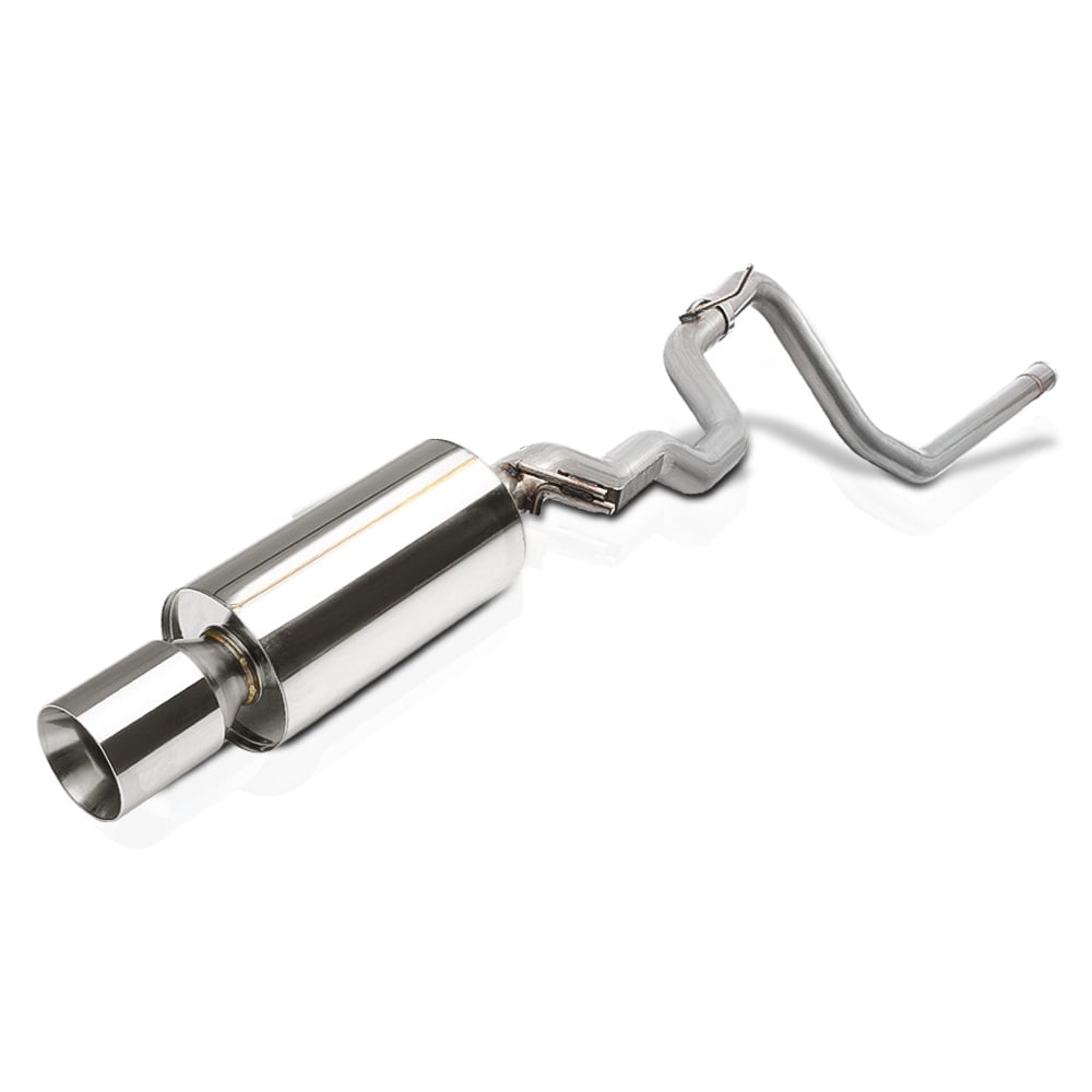 SS Catback Exhaust System 4" Beveled Tip Muffler for 9505 Cavalier/Sunfire 2.2 96 97 98 99 00