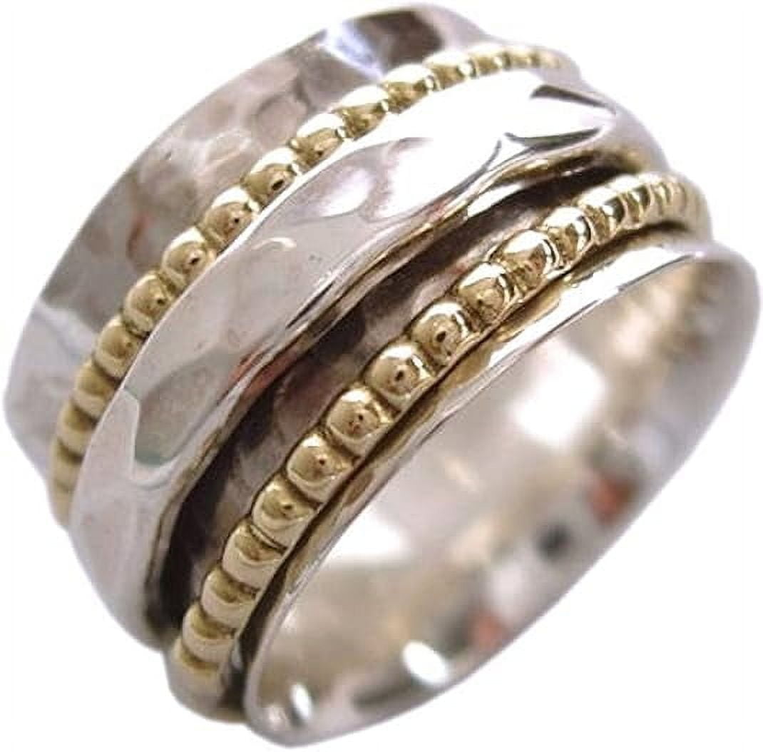 SS DESIGNS 925 Sterling Silver Fidget Ring for Women – Elegant Anxiety ...