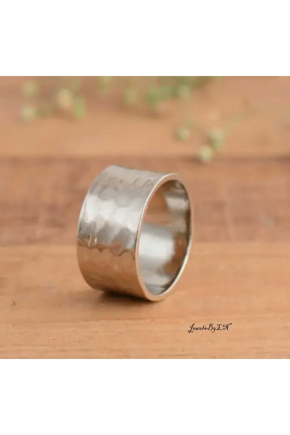 925 Sterling Silver Wide Band Thumb Ring for Women – Handmade Indian Jewelry, Stylish Statement Ring, Silver Gift for Her, Christmas Jewelry