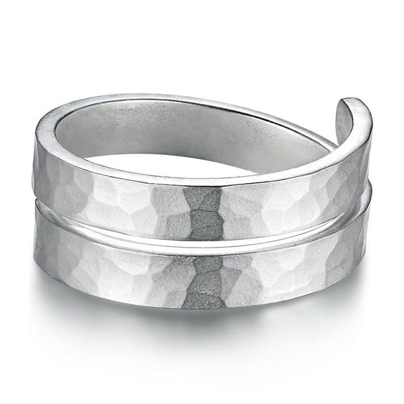SS DESIGNS Adjustable Rings,Thumb Rings,Handmade Hammered Ring,Sterling Silver Ring,Wire Wrap Ring,Personalized Ring for Women