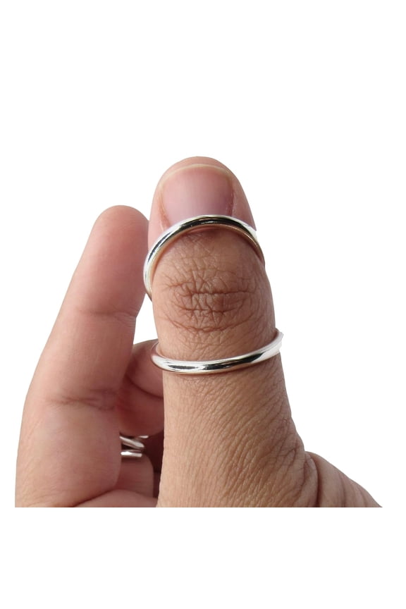 Adjustable Swan Splint Ring for PIP or DIP Joint – 925 Sterling Silver Swan Neck Splint, Finger Support Ring for Hyperextension