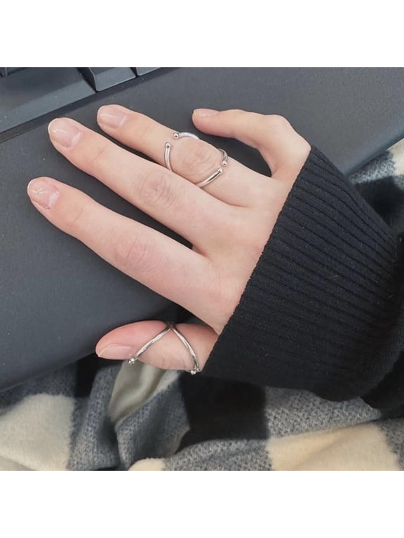 Adjustable Swan Style Silver Ring Handmade Open Fashion Accessory