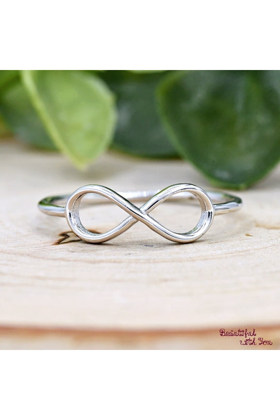 - Minimalist Infinity Ring, Infinity Symbol Sign Promise Ring, Infinity Wedding Ring, Anniversary Gift, Infinity Thumb Ring