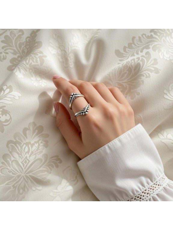 Open End Adjustable Minimalist Boho Fashion Ring, Daily Wear