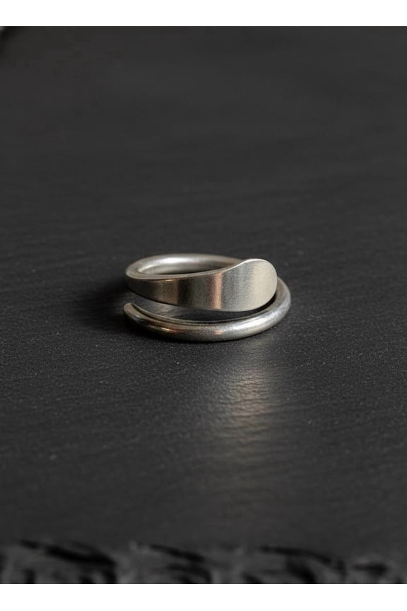 Silver Plated Stacking Rings Set: 8 Hammered, Twist & Faceted Band Rings for Women, Fashion Stackable Jewelry Collection