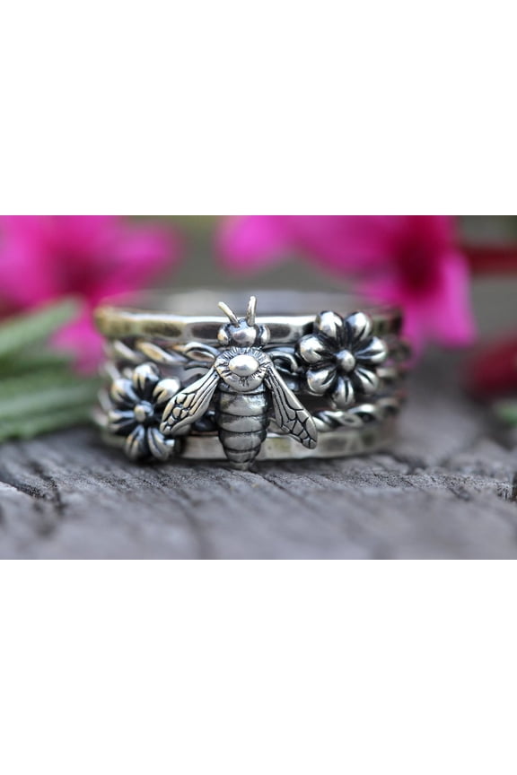 Silver Stacking Ring Set Sterling Silver Stacking Rings Stackable Rings