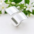 SS DESIGNS Silver Wrap Ring, Adjustable Open Thumb Band, Minimalist ...